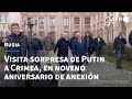 Putin visita la península ucraniana de Crimea anexada por Rusia | AFP