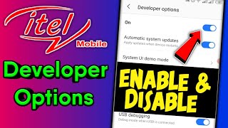 Itel Mobile Enable and Disable Developer Options | Enable and Disable Developer Mode on itel a25 pro