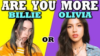Are You More Like Billie Eilish or Olivia Rodrigo? Take This Test to Find Out!  (AESTHETIC QUIZ)