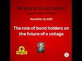 this week in college viability twicv special edition the role of bond holders u0026 lake erie c...