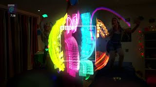 CBBC neon lights ident