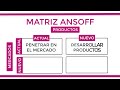 ¿qué es la matriz de ansoff