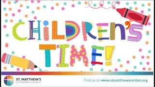 Children's Time | 10AM Contemporary Service | Sunday, January 12th, 2025 | Baptism Of Our Lord |