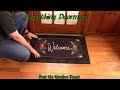 floral embossed chalkboard floral dimensions insert doormat 18 x 30