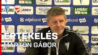 Márton Gábor értékelése | ZTE - DVTK | 2-1 |  2025.06.09. | OTP Bank Liga | DVTK TV