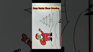 Easy Santa Claus Drawing/ Santa Claus Drawing Step by step/ Christmas school craft #viral #shorts