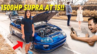 Meet The 15 Year Old With a 1500HP Toyota SUPRA! *INCREDIBLE*