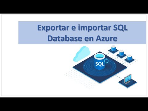 Exportar E Importar SQL Database En Azure - YouTube