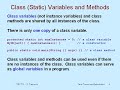 Static Variables and Methods in Java