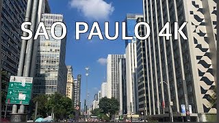 [4k] brasil 🇧🇷 | driving downtown centre- São Paulo | travelwithrck