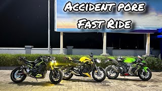 Au Bike Colaei Paribini Ki // Accident Pore Fast Ride #viralvideo #z900 #trump#kawasaki