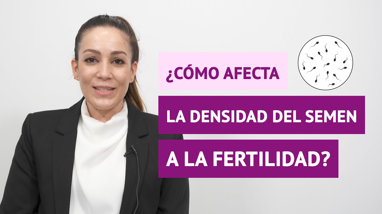 ¿Cómo Afecta La Densidad Del Semen A La Fertilidad? - YouTube