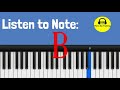 Piano Ear Training: Note B+