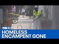 Homeless encampment moved out of Hollywood