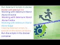 Docker selenium Integration | Run Selenium scripts in docker container| Selenium 4.x  Grid in docker