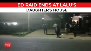 Ghaziabad: ED raid ends at residence of Lalu Yadav's daughter