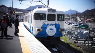 2014.04.07 大月車站前往富士山河口湖列車-1