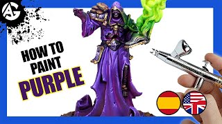 EVOLUTION CR PLUS / How to paint PURPLE 🟣 - Airbrushing - Aerografia