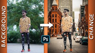 Professional Way of Photo Background Change in Adobe Photoshop Tutorial 2022 in Hindi
