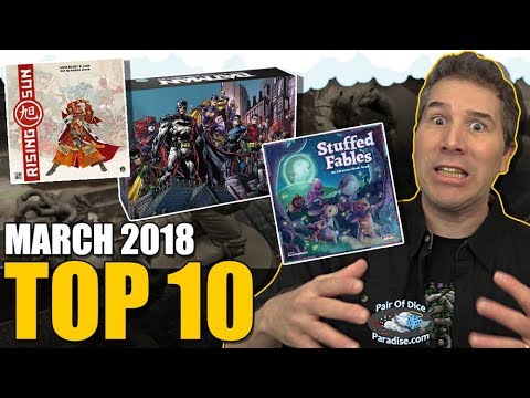 Top 10 most popular board games: March 2018 Top 10 most popular board games: March 2018