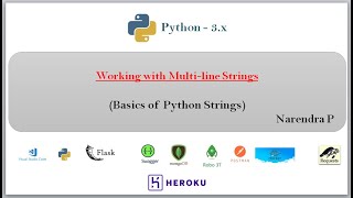 Python Scripting or Programming | Working with Multi-line Strings | Video - 19