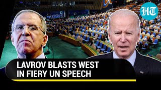 ‘Empire Of Lies’: Russia’s Lavrov Blasts ‘Self-Centered’ West At UNGA Amid Ukraine War | Watch