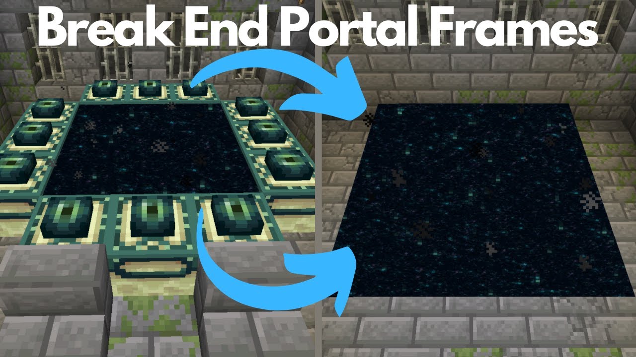 How To Break End Portal Frames Vanilla Minecraft 1 16 Java Edition