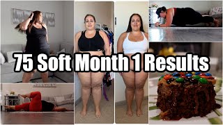 Month 1 of The 75 Soft Challenge Results & Recap | Favorite Recipes, Moments, NSV's & More