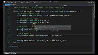 Visual Basic Tutorial: Graphics and Drawing Class
