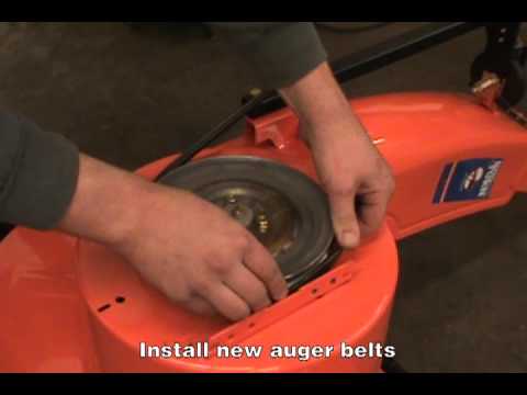 Replacing the Auger Belts - Ariens Two-Stage Snow Blower Replacing the Auger Belts - Ariens Two-Stage Snow Blower
