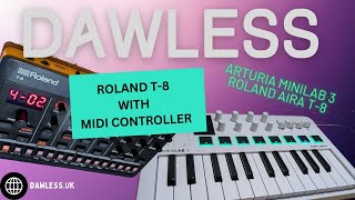 Roland T-8 with a MIDI Controller | Arturia Minilab 3