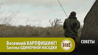 Весенний КАРПФИШИНГ! Тактика ОДИНОЧНОЙ НАСАДКИ СОВЕТЫ