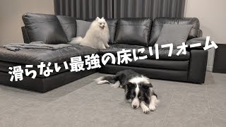 【ノンスキッド】愛犬の為に滑らない床にリフォーム！