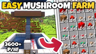 EASIEST 1.21 Red & Brown MUSHROOM Farm in Minecraft [Tutorial]