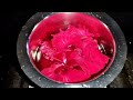 ಕೆಂಪು ದಾಸವಾಳ ಹೂವಿನ ಪಾನೀಯ red hibiscus flower juice