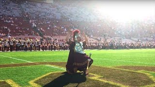 USC Trojan Marching Band Drum Major Pregame Stab \u0026 Entrance