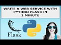 Hello World Flask application with Python in 1 minute