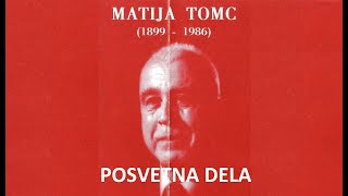 MATIJA TOMC - Posvetna dela -  KCD 009 - Zveza kulturnih društev Domžale