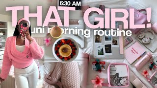 6 AM "THAT GIRL" uni morning routine 2024 💐 productive study tips + morning habits + college vlog