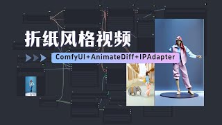 ComfyUI+AnimateDiff+IPAdapter：制作折纸风格视频