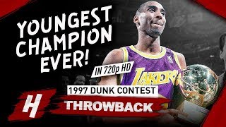 18 Yr-Old Kobe Bryant Full Highlights at 1997 NBA Dunk Contest - Youngest CHAMPION EVER! HD
