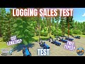 LOGGING SALES TEST - Farming Simulator 22