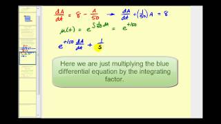 Applications of First Order Differential Equations - Mixing Concentrations