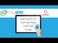 Sign in to Canvas App with QR Code