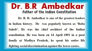 Dr BR Ambedkar Essay | Essay on BR Ambedkar in English | About B.R Ambedkar | Bhimrao Ramji Ambedkar