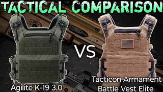 TACTICAL COMPARISON |Agilite K-19 3.0 vs Tacticon Armament Battle Vest Elite|