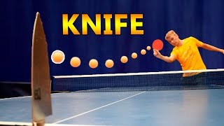 Split a Ball by Hitting it at a Knife