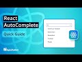 React AutoComplete: The Ultimate Feature Walkthrough