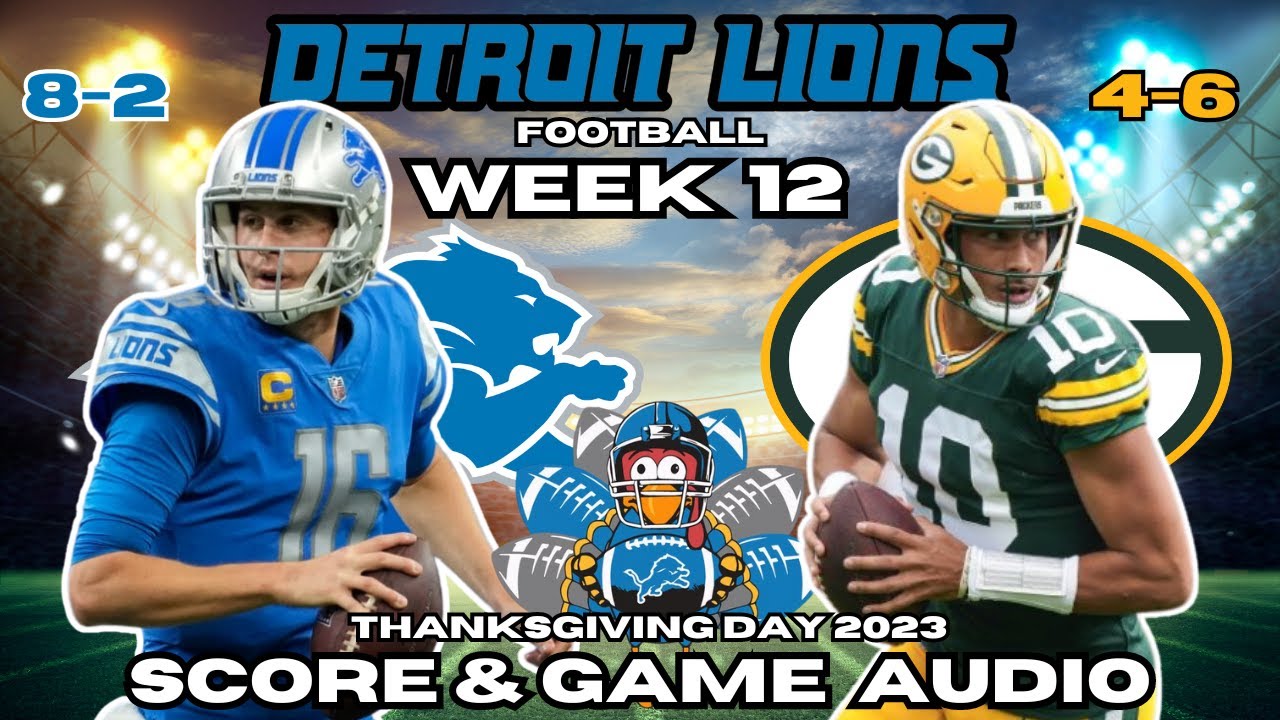 Detroit Lions Vs Green Bay Packers NFL Week 12 Live Stream - Watch ...