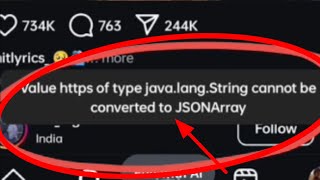 value https of type java.lang.string cannot be converted to jsonarray problem